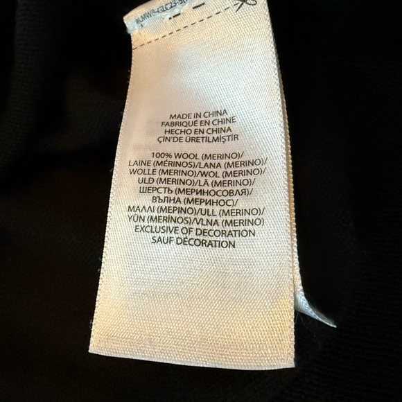 Polo Ralph Lauren 100% Merino Wool Crew Neck Black Lightweight Sweater Men Sz XL - Picture 6 of 11